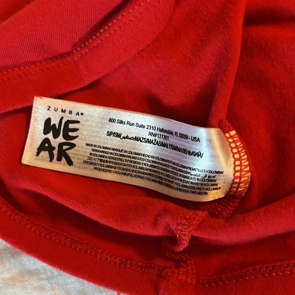 Zumba “Less Talk, More Dance. Racerback Tank Top Red / Size S - Picture 11 of 11